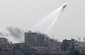 US Forces Using White Phosphorus in Populated Areas of Iraq and Syria White-phosphorus-mosul