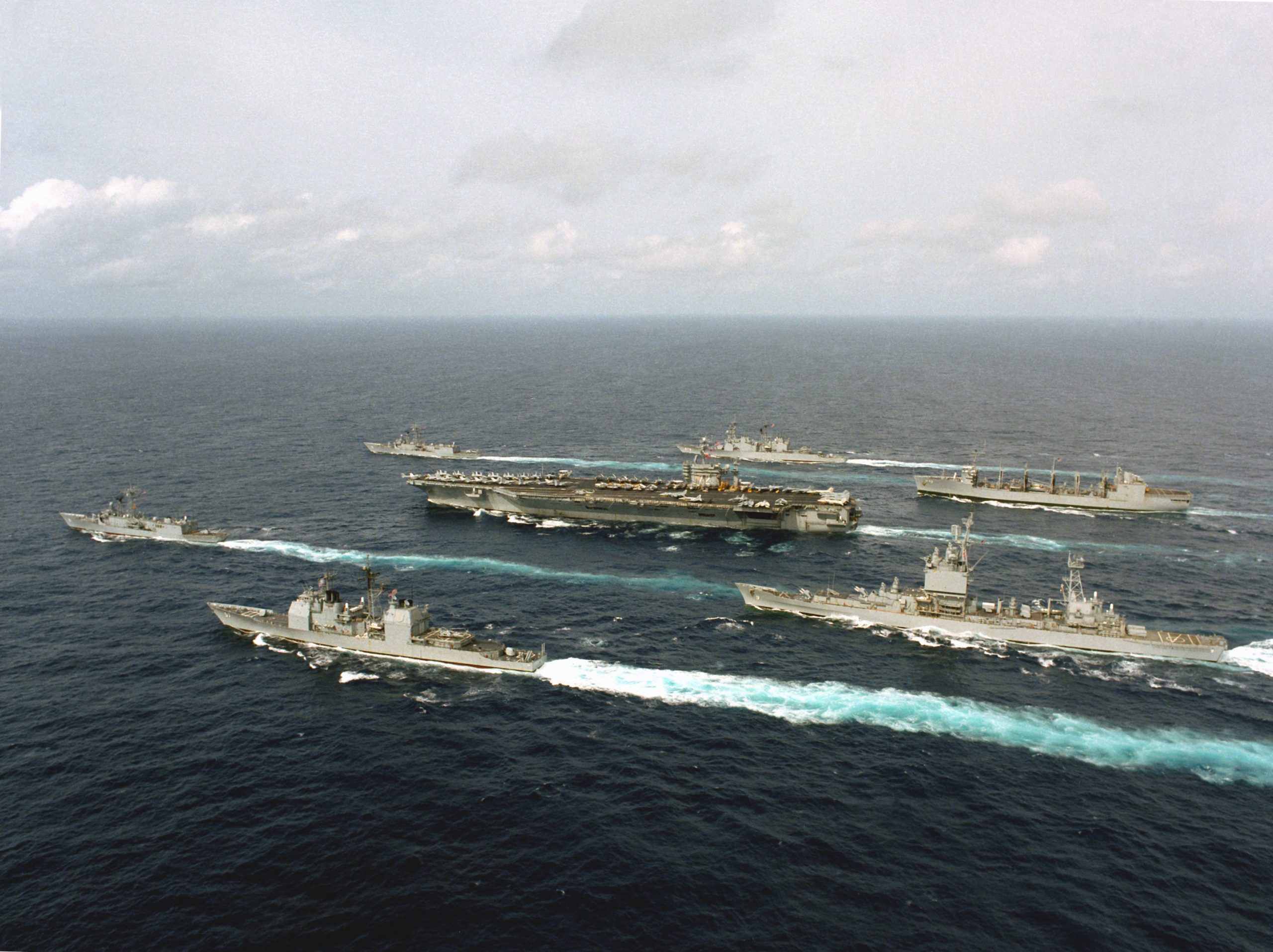 USS Abraham Lincoln Aircraft Carrier Strike Group Arrives In The Middle 