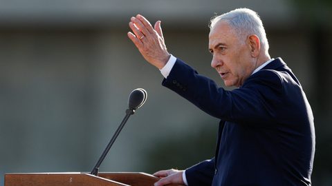 Khamenei Frame Netanyahu Says His Directive to the Israeli Military Is to 'Overthrow ...