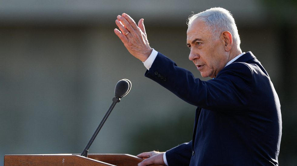 Khamenei Frame Netanyahu Says His Directive to the Israeli Military Is to 'Overthrow ...